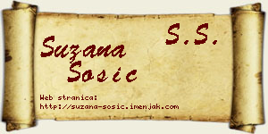 Suzana Šošić vizit kartica